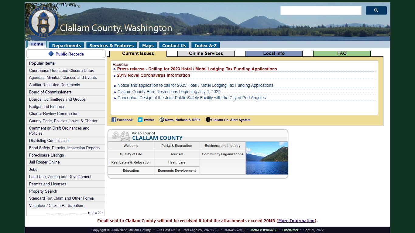Clallam County Home Page